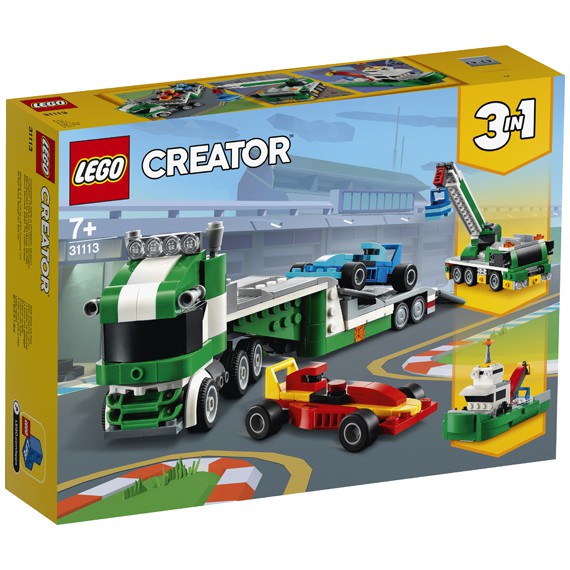 LEGO CREATOR 3 IN 1 TRANSPORTADOR CARROS DE CORRIDA 31113