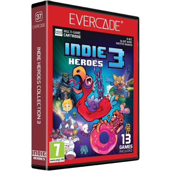 EVERCADE CARTUCHO INDIE HEROES 3 ( 37 )