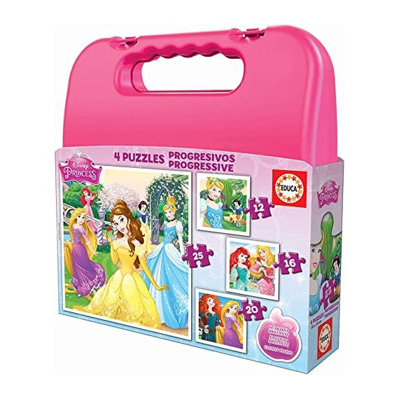 MALETA PUZZLES PROGRESSIVOS PRINCESAS