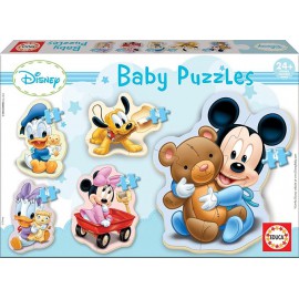 Baby Mickey Mouse 5 puzzles progressivos de 3 a 5 peças puzzle infantil para bebés 24 meses puzzle da Disney infantil
