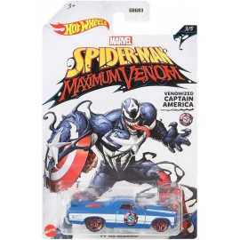 HOTWEELS MARVEL SPIDER MAXIMUM VENOM (CAPTAIN AMERICA )