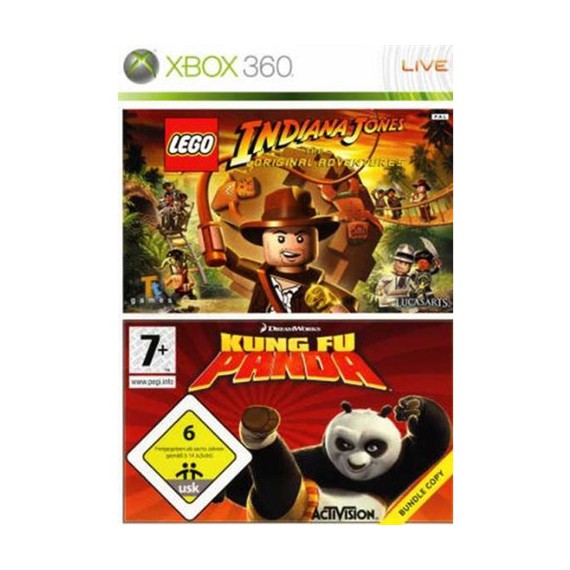 XBOX 360 LEGO INDIANA JONES + KUNG FU PANDA