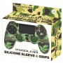 PS4 CAPA SILICONE + GRIPS WOODLAND FR-TEC
